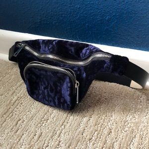 Blue Velvet Fanny Pack